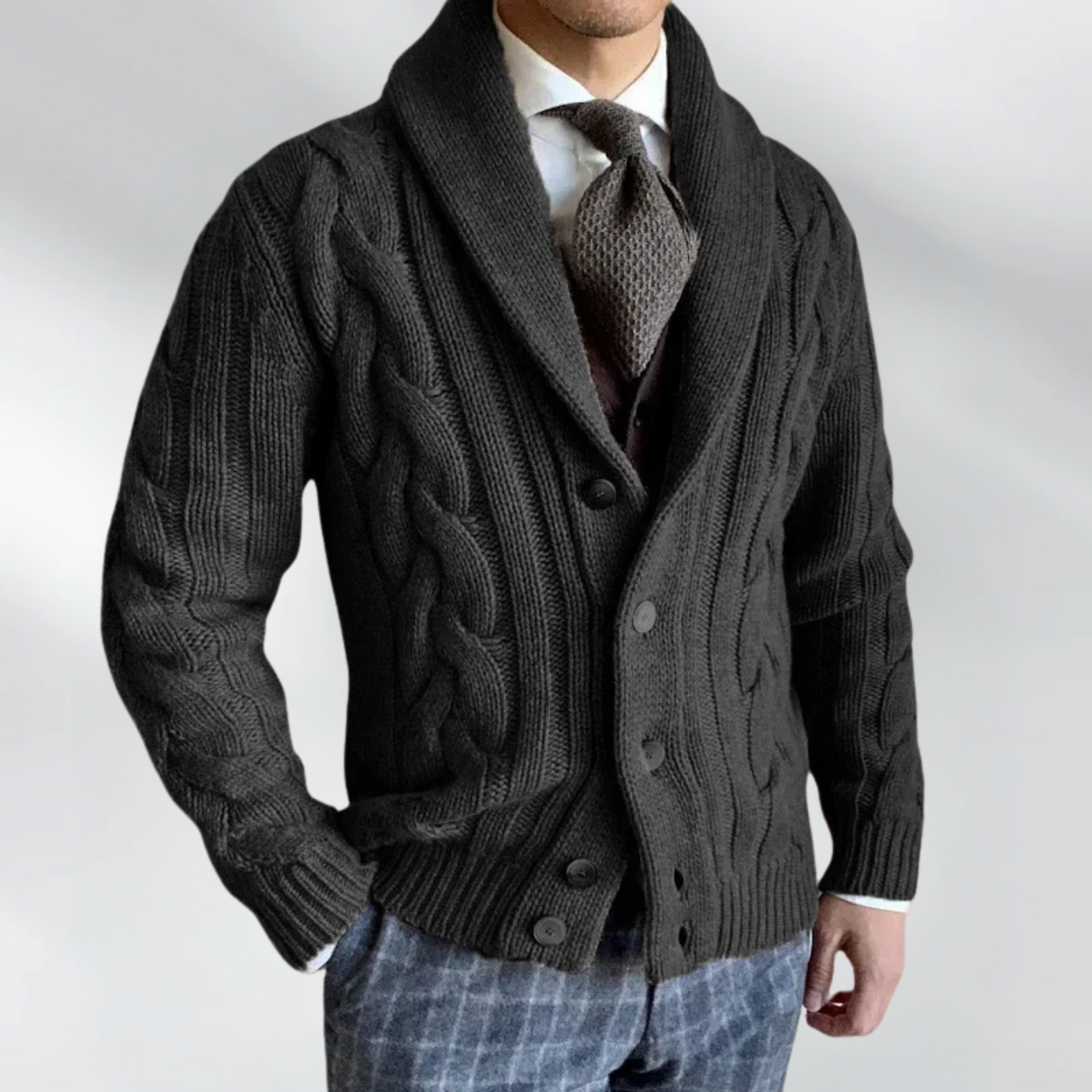 Robert™ | Strikket cardigan for menn