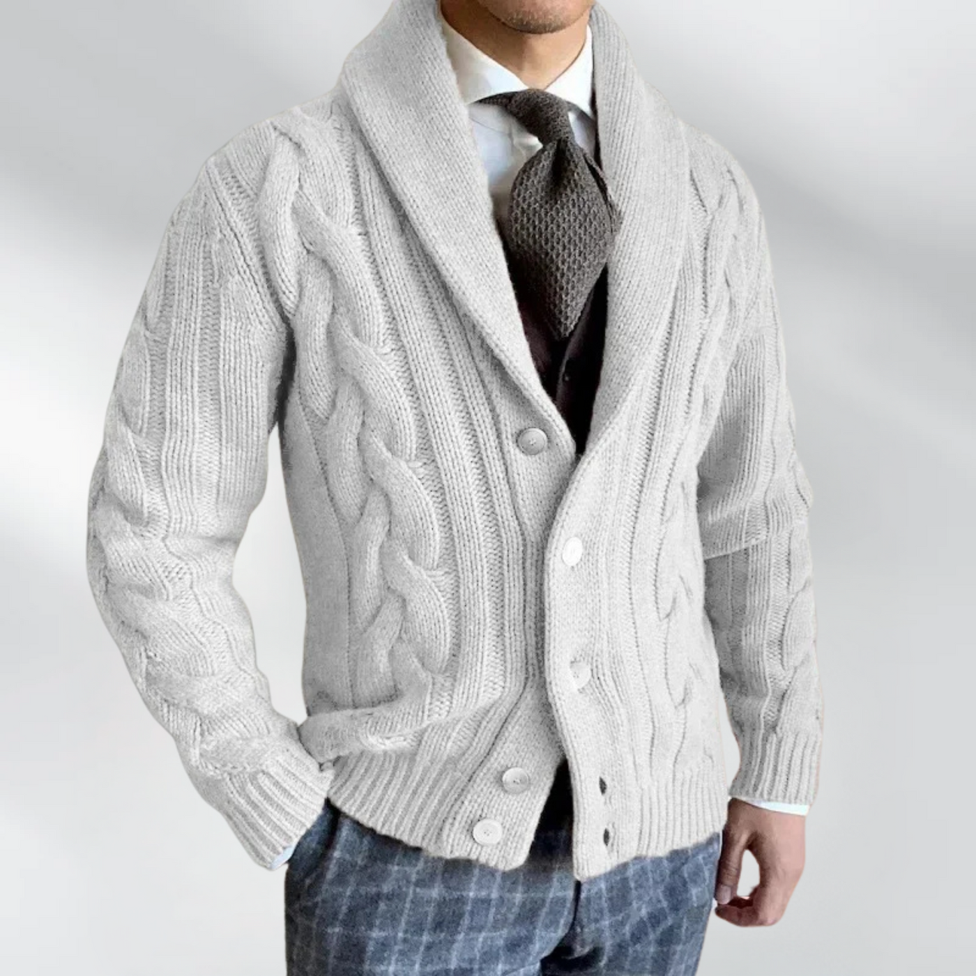 Robert™ | Strikket cardigan for menn