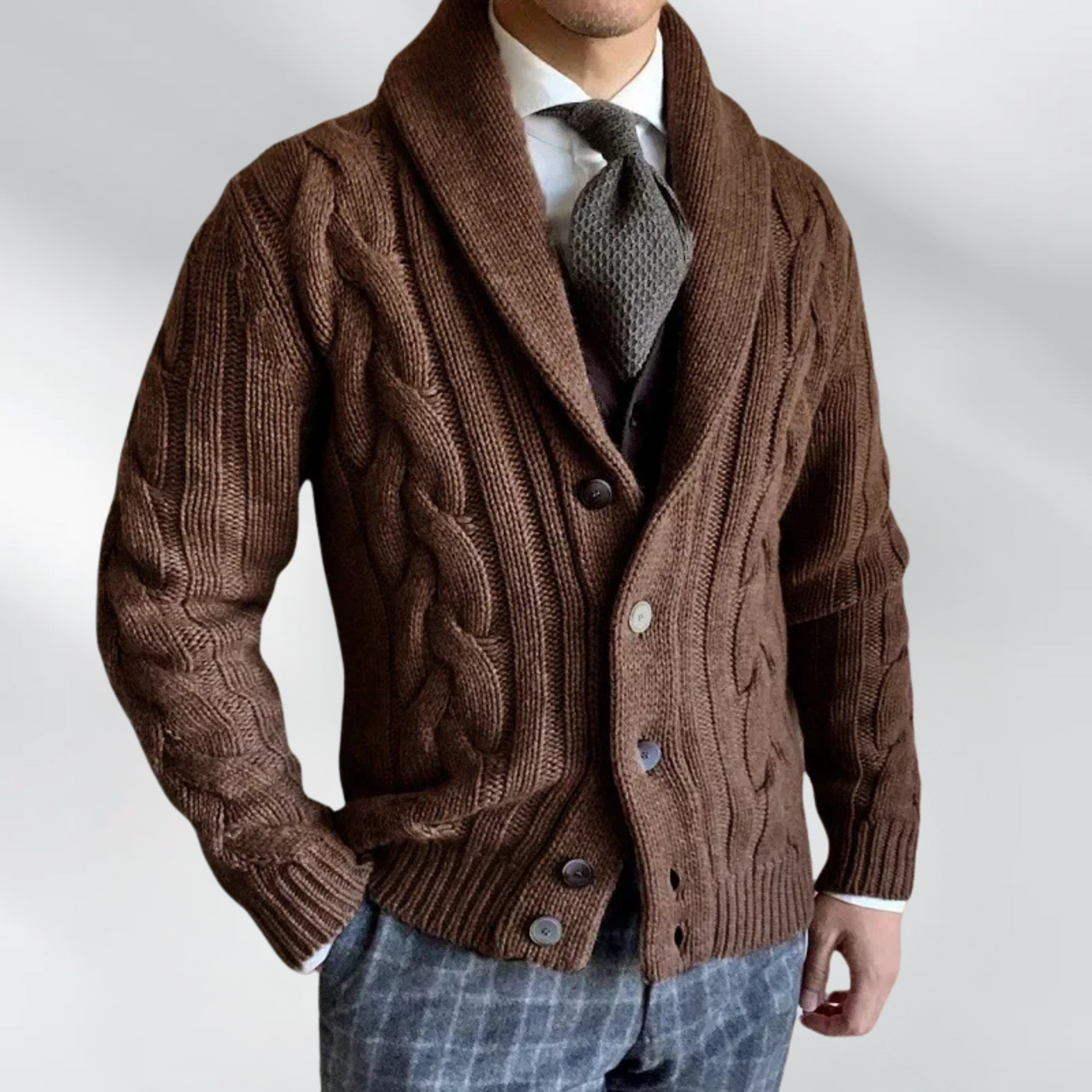 Robert™ | Strikket cardigan for menn